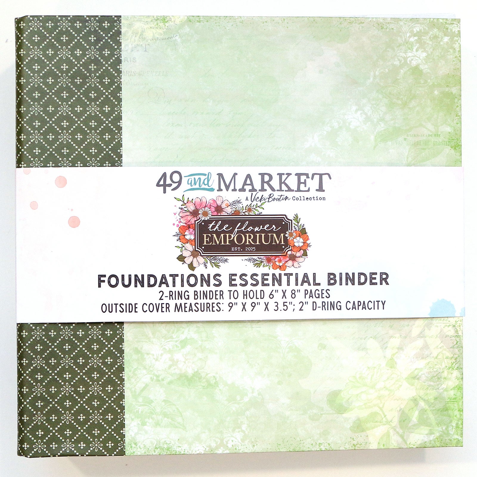 49 & Market Foundations Essential Binder - The Flower Emporium by Vicki Boutin (w/pages)
